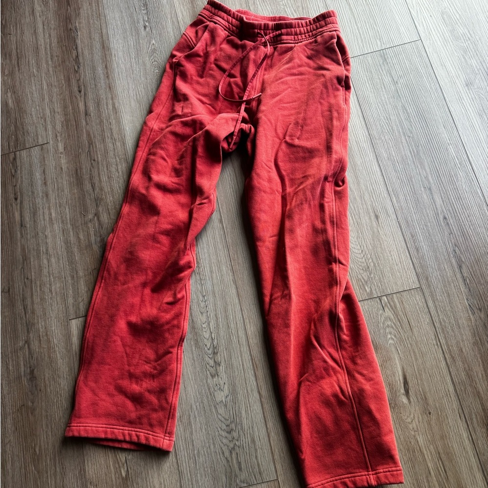 lululemon athletica Red Scuba Wide-Leg Sweatpants